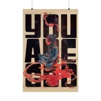 You are god — Psychedelic Poster by PsychonautDream