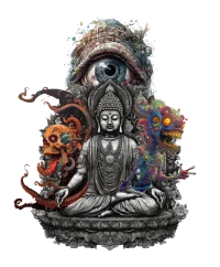 Zen and psychedelics 5 — Psychedelic T-Shirt by PsychonautDream