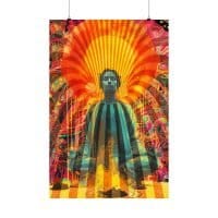 Psychedelic zen, inner exploration — Psychedelic Poster by PsychonautDream
