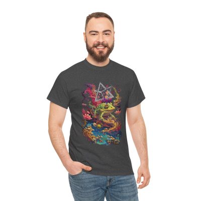 Vibrant DMT Enlightenment T-Shirt with intricate psychedelic design.