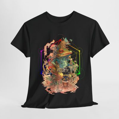 🌌 bufo Enlightenment, cosmic birth | Psychedelic T-shirt - Image 4