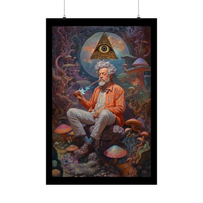 Terence Mckenna psychedelic poster