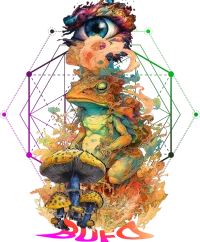 5-MeO-DMT Bufo Toad — Psychedelic T-Shirt by PsychonautDream
