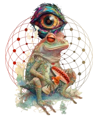 5-MeO-DMT Magic Trippy Toad — Psychedelic T-Shirt by PsychonautDream