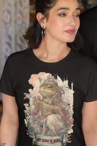 Majestic Bufo Alvarius psychedelic artwork on a T-shirt — PsychonautDream
