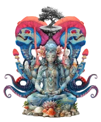 Enlightenment and ego death — Psychedelic T-Shirt by PsychonautDream