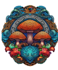 Magic Mushroom Seal — Psychedelic T-Shirt by PsychonautDream