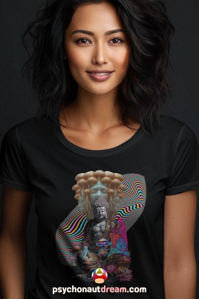 trippy buddah tshirt