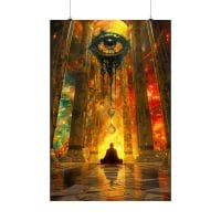 Temple of the Mind — Psychedelic Poster by PsychonautDream