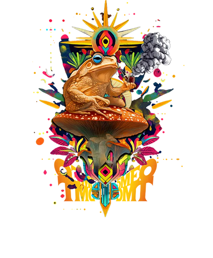 Ayahuasca Ceremony & 5-MeO-DMT Bufo — Psychedelic T-Shirt by PsychonautDream