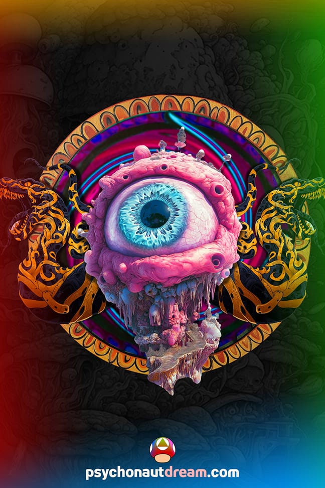Mother Earth, Aya — Psychedelic T-Shirt by PsychonautDream
