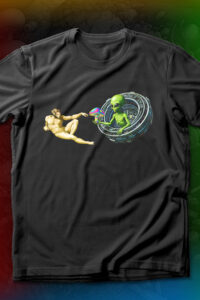 The Handoff Myth 2 T-Shirt — Psychedelic Consciousness Art