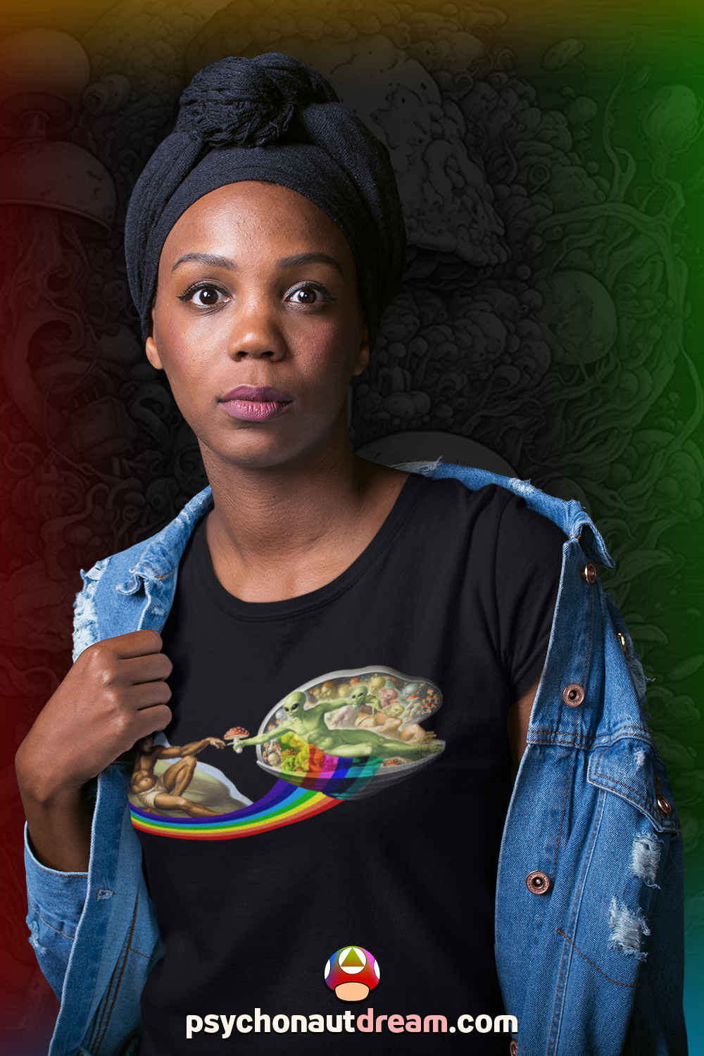 The Handoff Myth — Substance vs Signal | Psychedelic T-Shirt — gallery product image